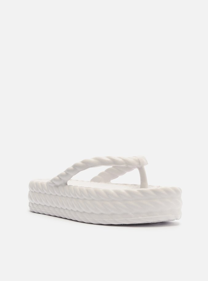 Sandália Branca Flatform Marrocos Mid