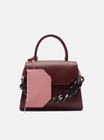 Bolsa Satchel Roxa Iara Média Rosa