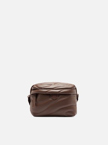 Bolsa Tiracolo Marrom Waves Pequena