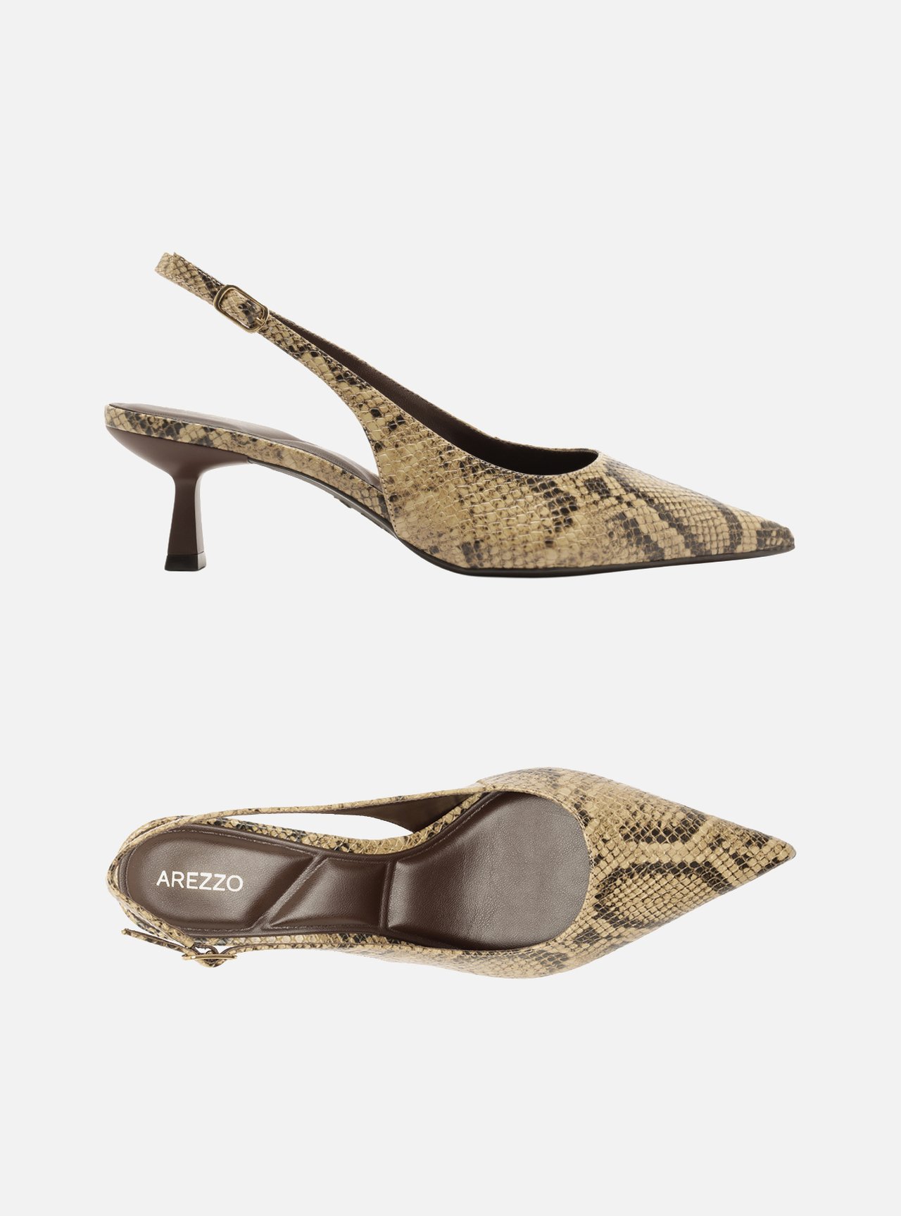 Scarpin Animal Print Salto Fino Slingback — foto 5