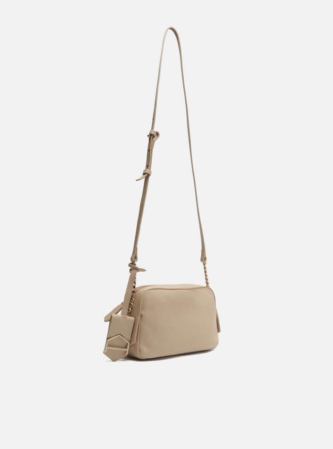 Bolsa Tiracolo Nude Couro Abraccio 2.0 Pequena
