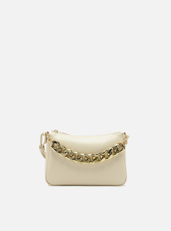 Bolsa Tiracolo Off-White Iara Pequena Bege