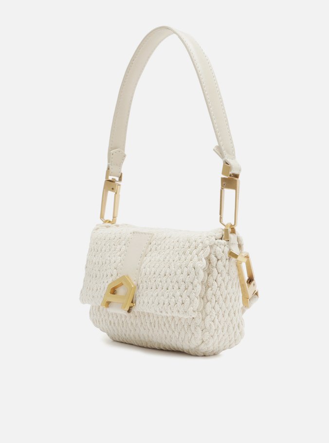 Bolsa Tiracolo Branca Crochet Gisele Pequena | Arezzo