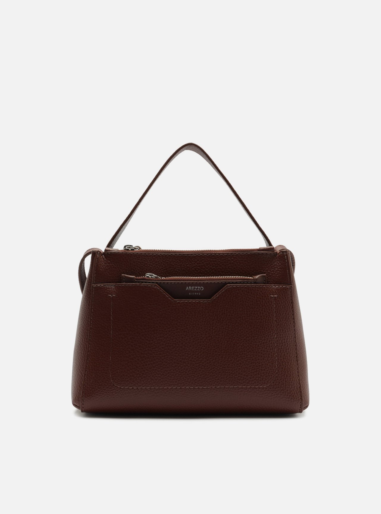 Bolsa Tote Marrom Média Metais — foto 1