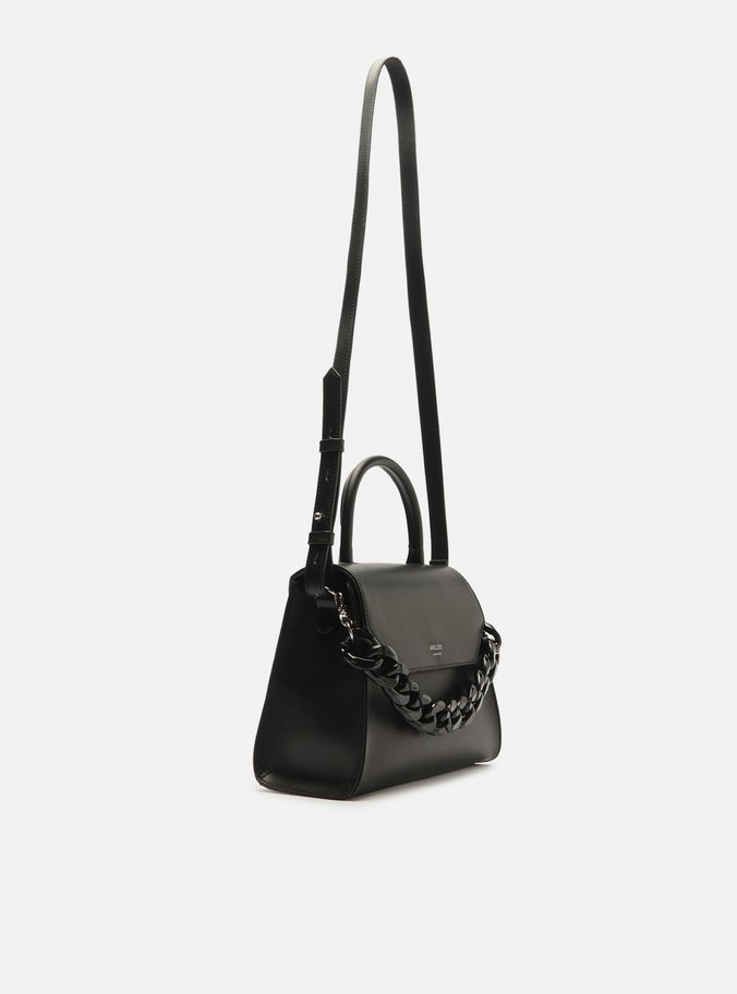 Bolsa Satchel Preta Iara Média