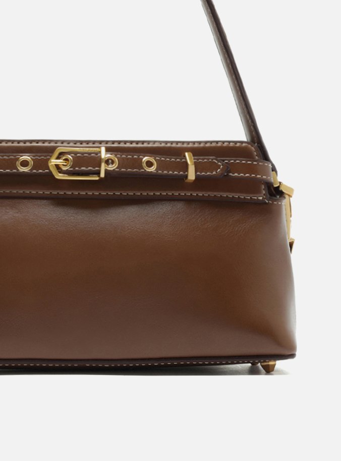 Bolsa Tiracolo Marrom Couro Pequena Victória