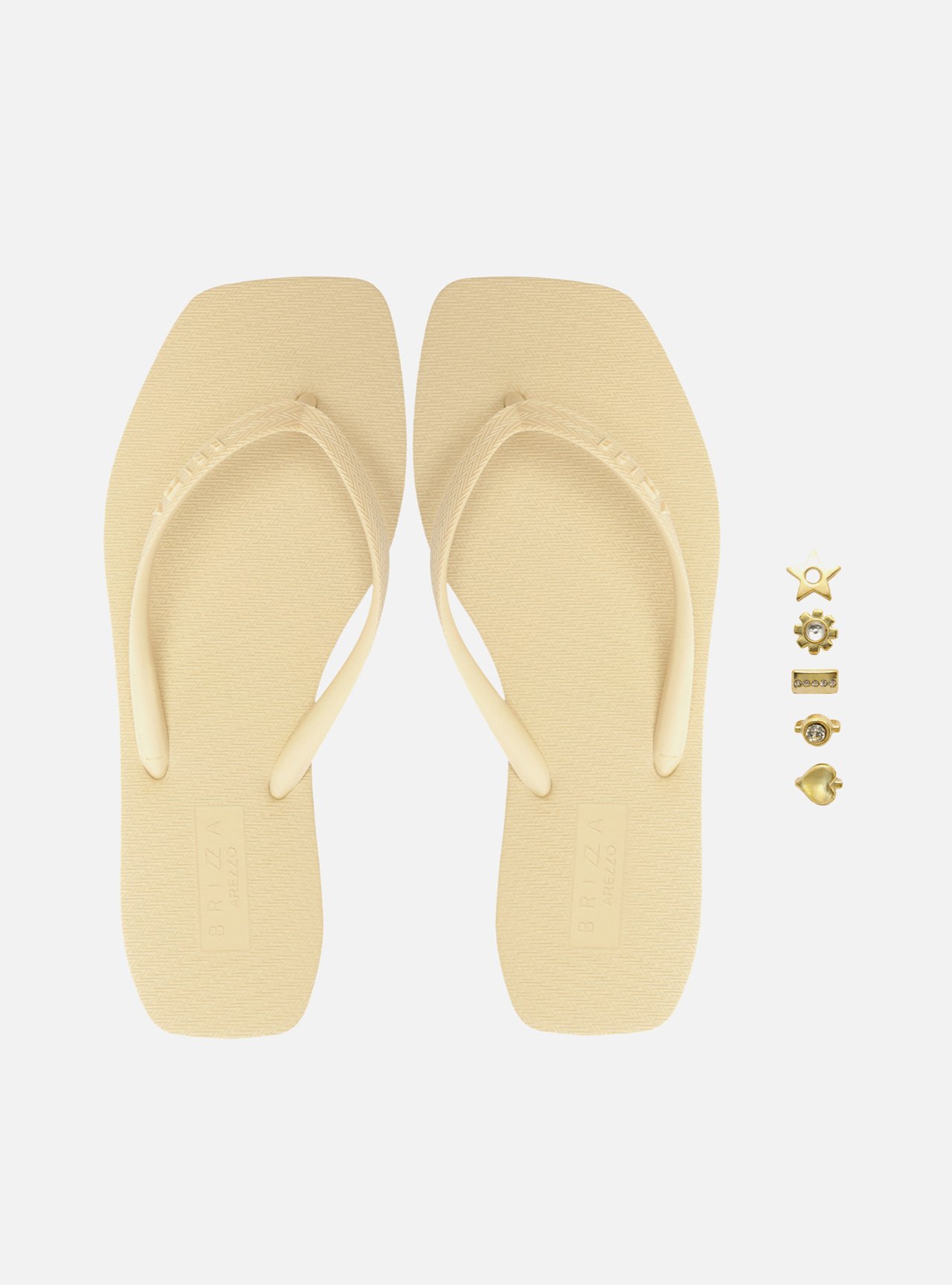 Chinelo de Dedo Off White Square + Kit Pins — foto 5