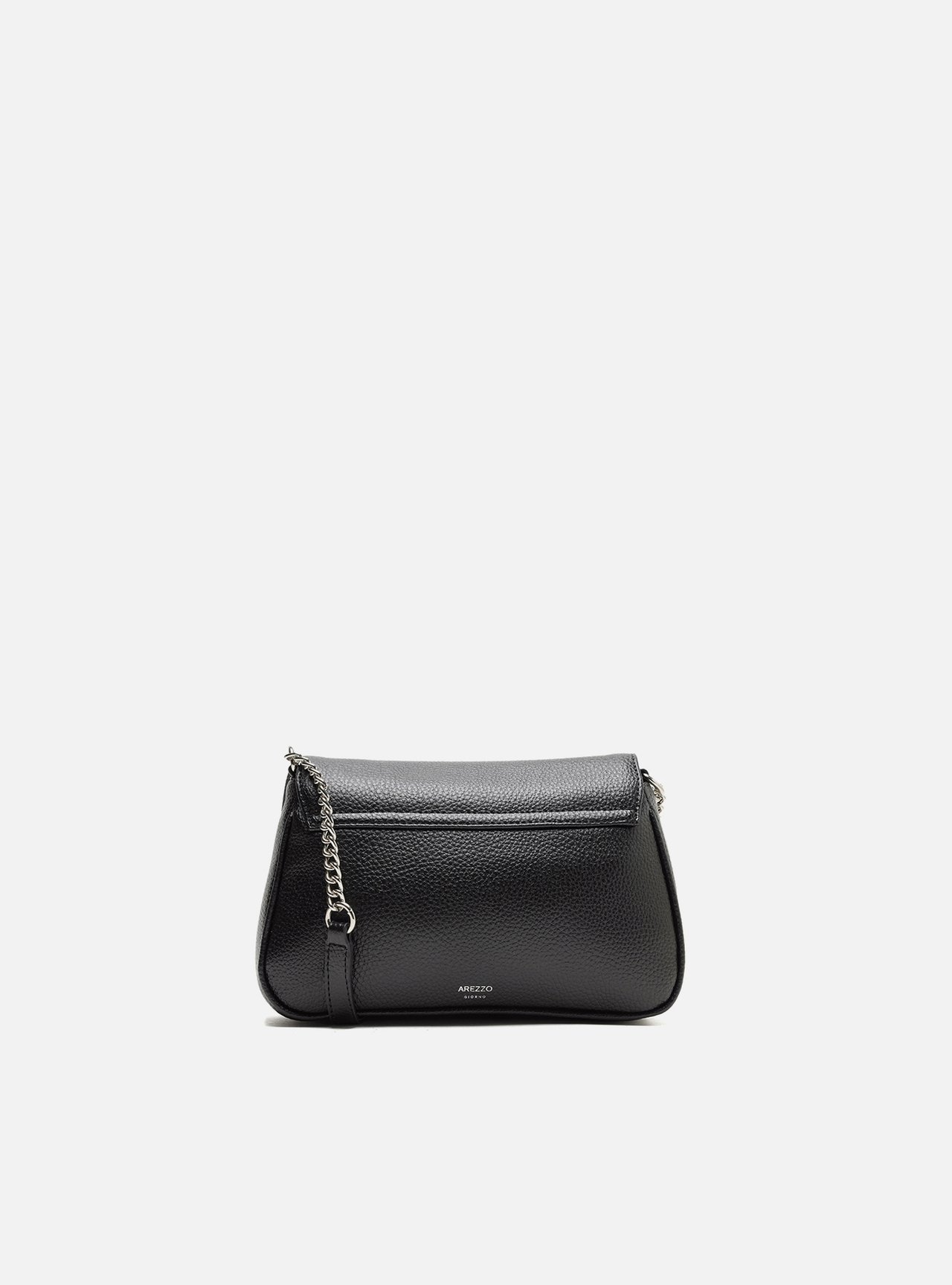 Bolsa Tiracolo Preta Verona Pequena Corrente — foto 3