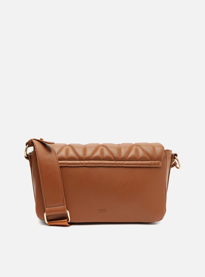 Bolsa Tiracolo Marrom Matelassê Pequena