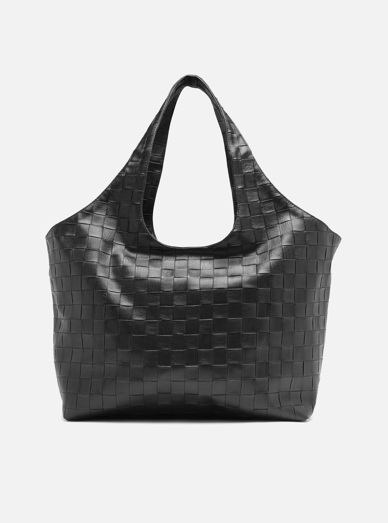 Bolsa Hobo Preta Grande Tressê — foto 3