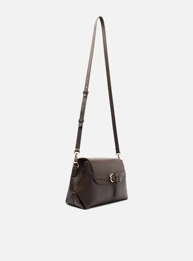 Bolsa Tiracolo Marrom Média