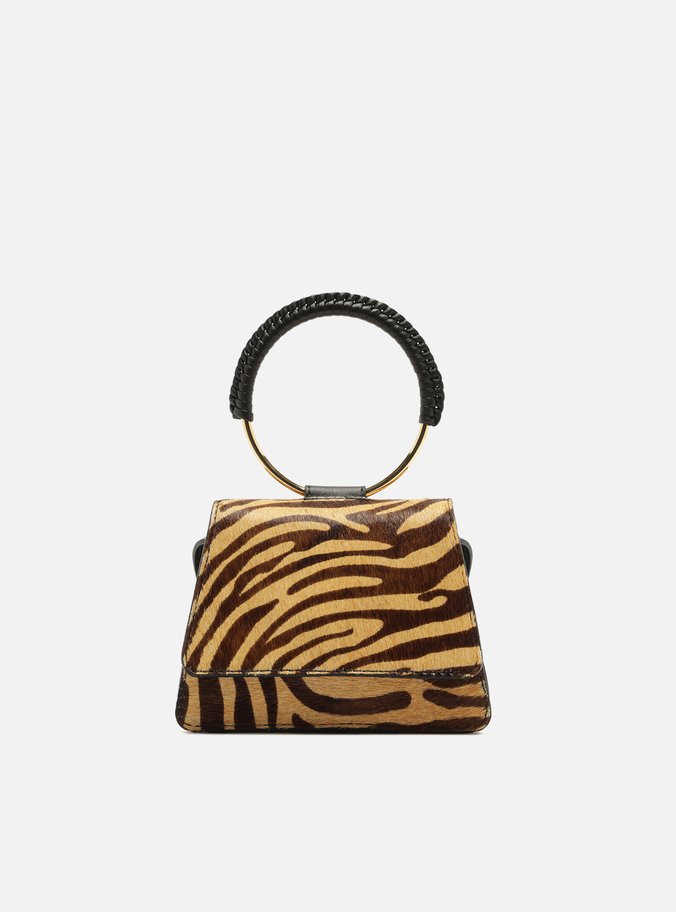 Bolsa Tiracolo Animal Print Couro Pequena