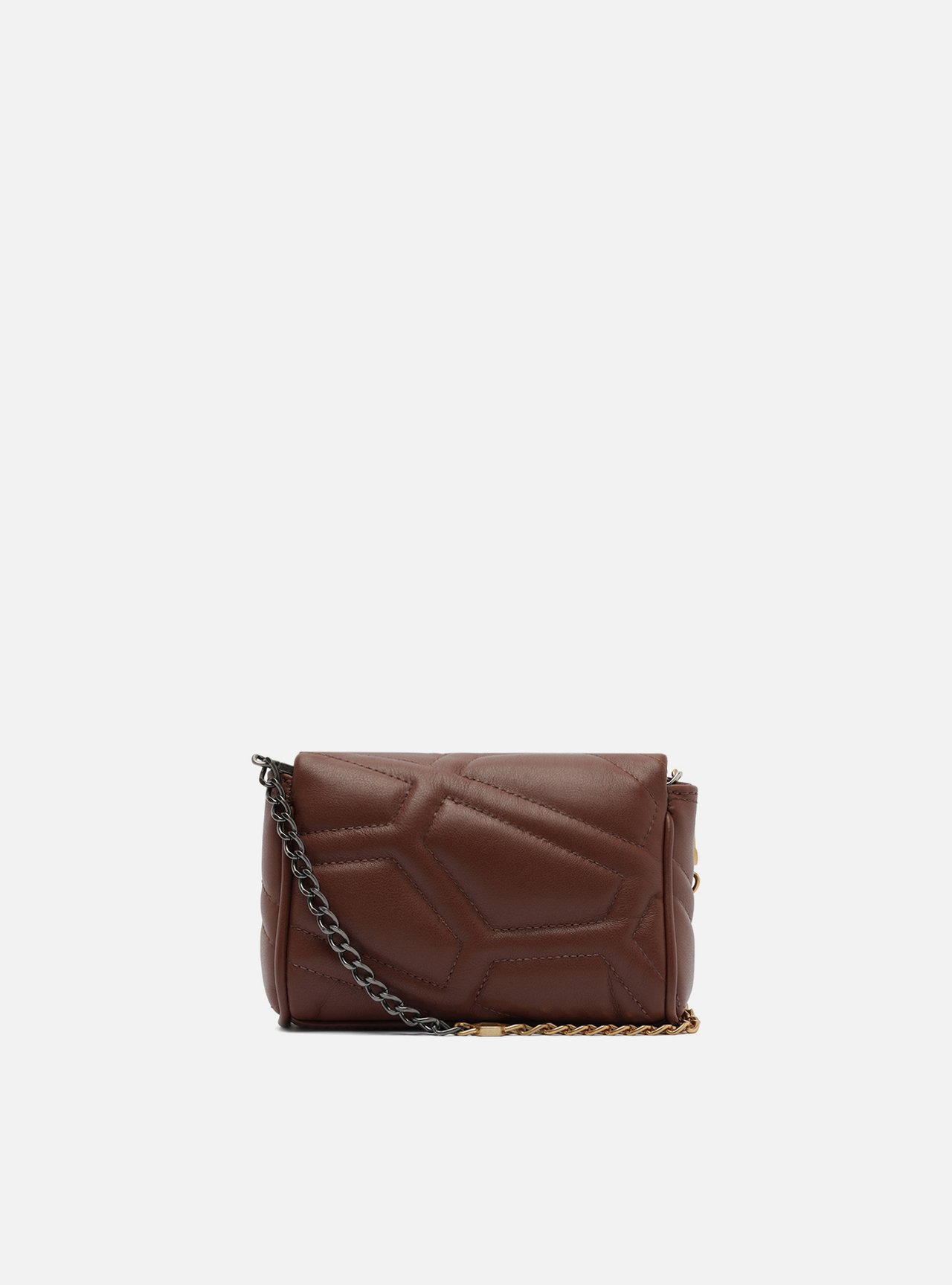 Bolsa Tiracolo Marrom Couro Emma Pequena — foto 3
