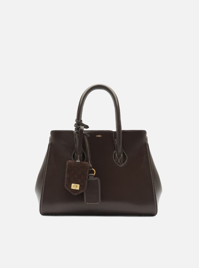 Bolsa Tote Marrom Couro Heritage Média