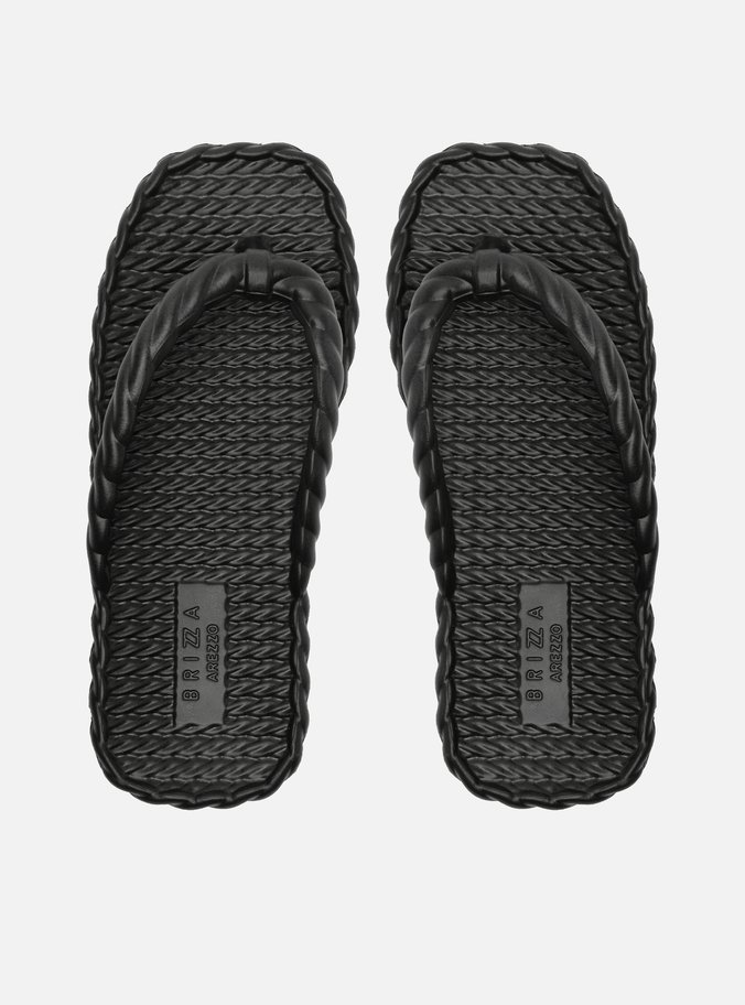 Chinelo de Dedo Preto Marrocos Brizza