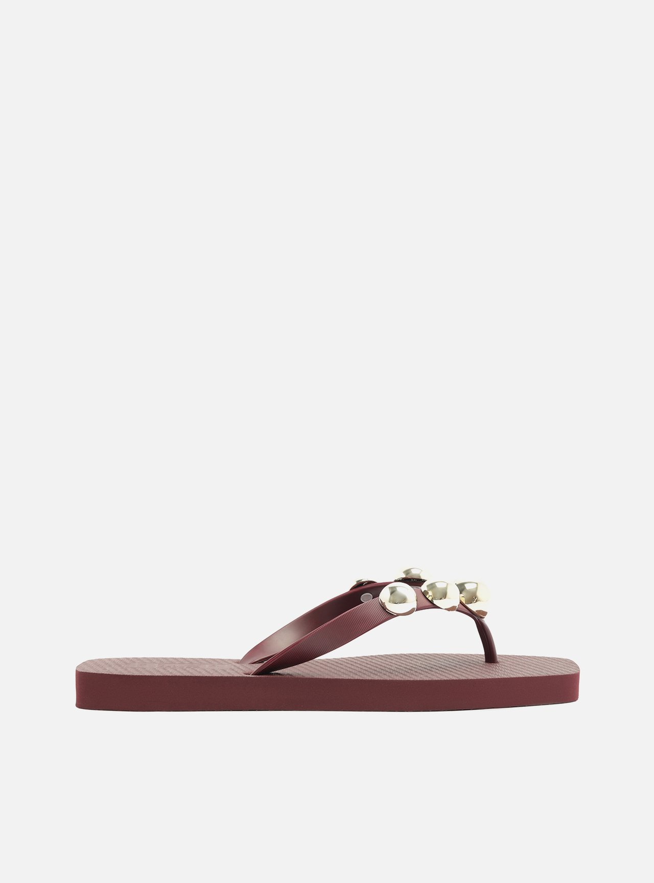 Chinelo de Dedo Vermelho Bico Quadrado Brizza — foto 3