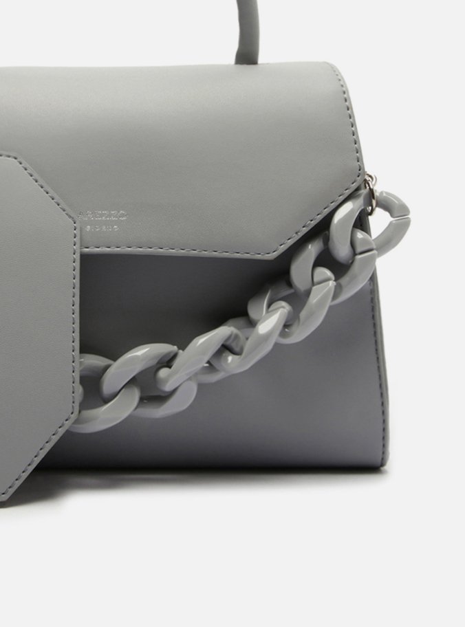 Bolsa Satchel Azul Iara Média Giorno