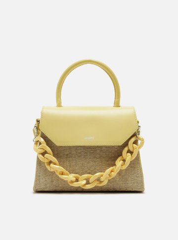 Bolsa Satchel Amarela Iara Média