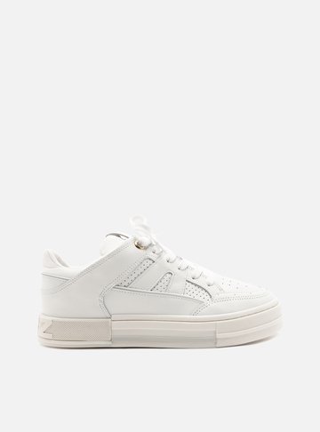 Tênis Branco Multimaterial Flatform Recortes
