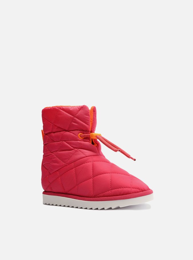 Bota Infantil Rosa Nylon Estofada