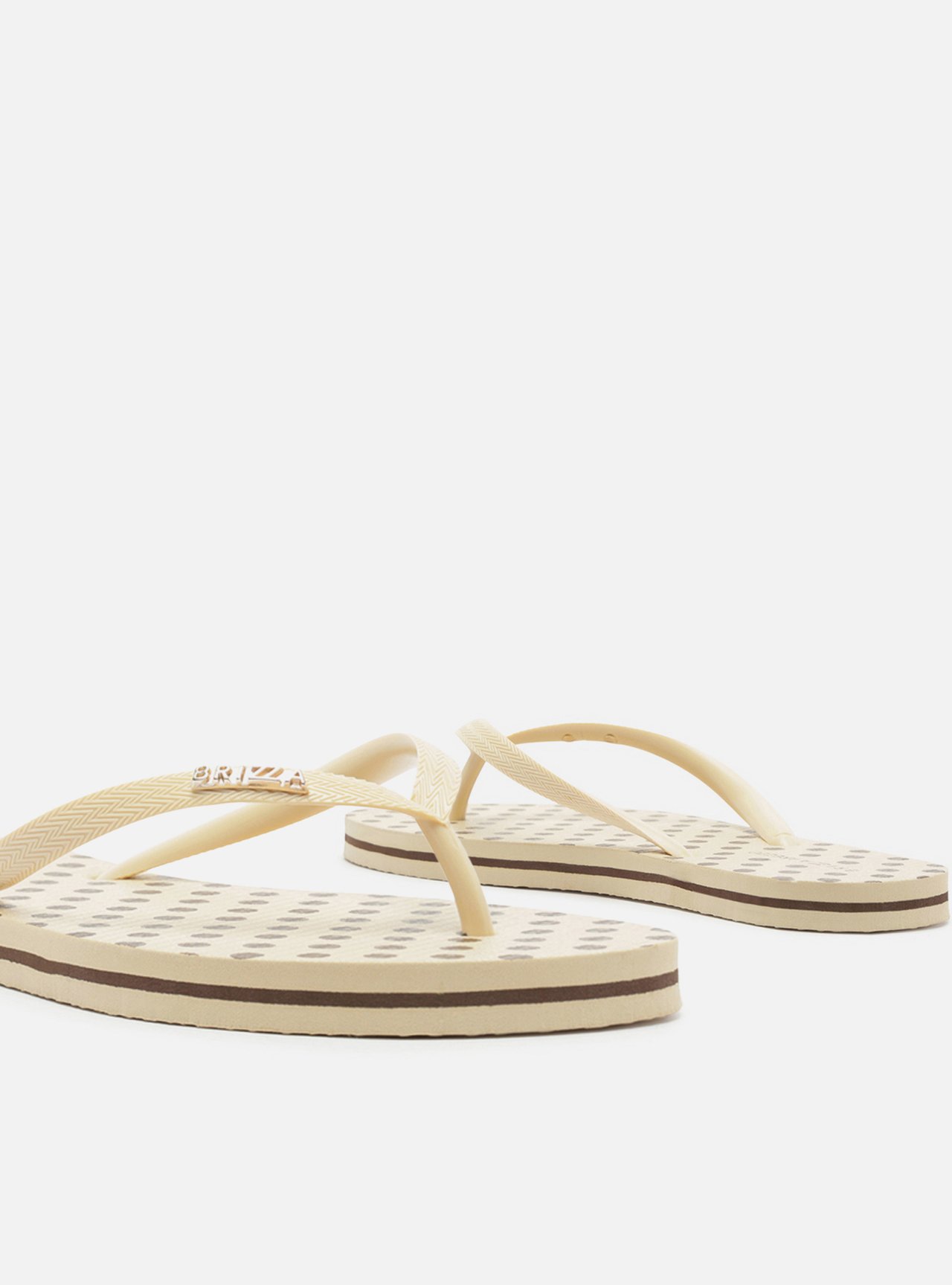 Chinelo de Dedo Off White Poá Brizza — foto 4