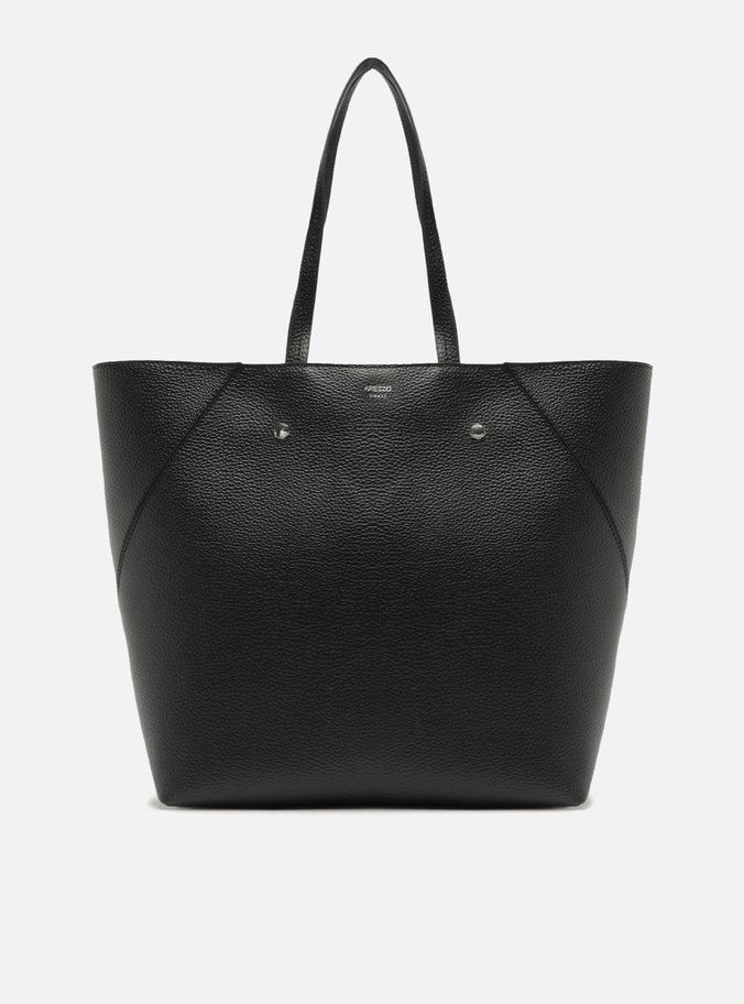 Bolsa Shopping Preta Grande Rebites