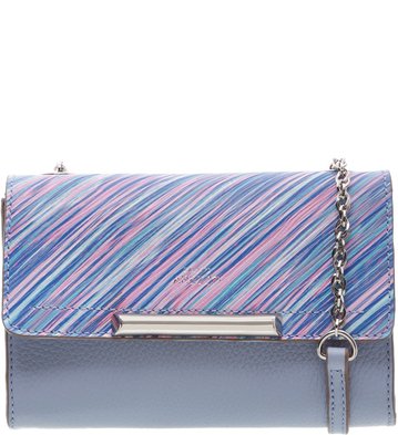 Bolsa Couro Clutch Auguri Pequena Multicolorida