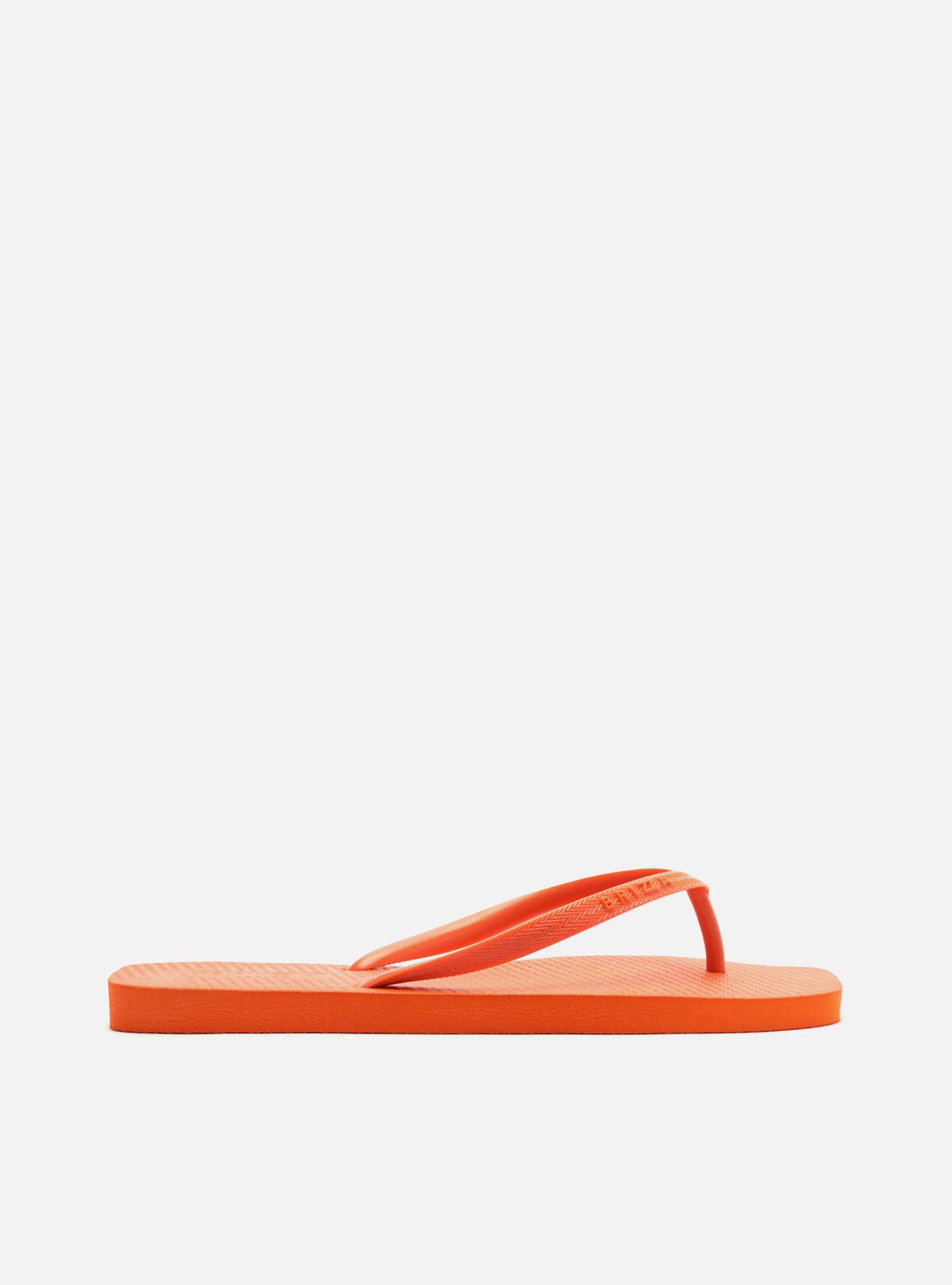 Chinelo de Dedo Laranja Básico Square Brizza — foto 3