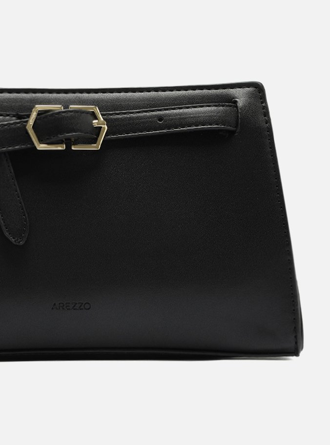 Bolsa Preta Tiracolo Média Fivela