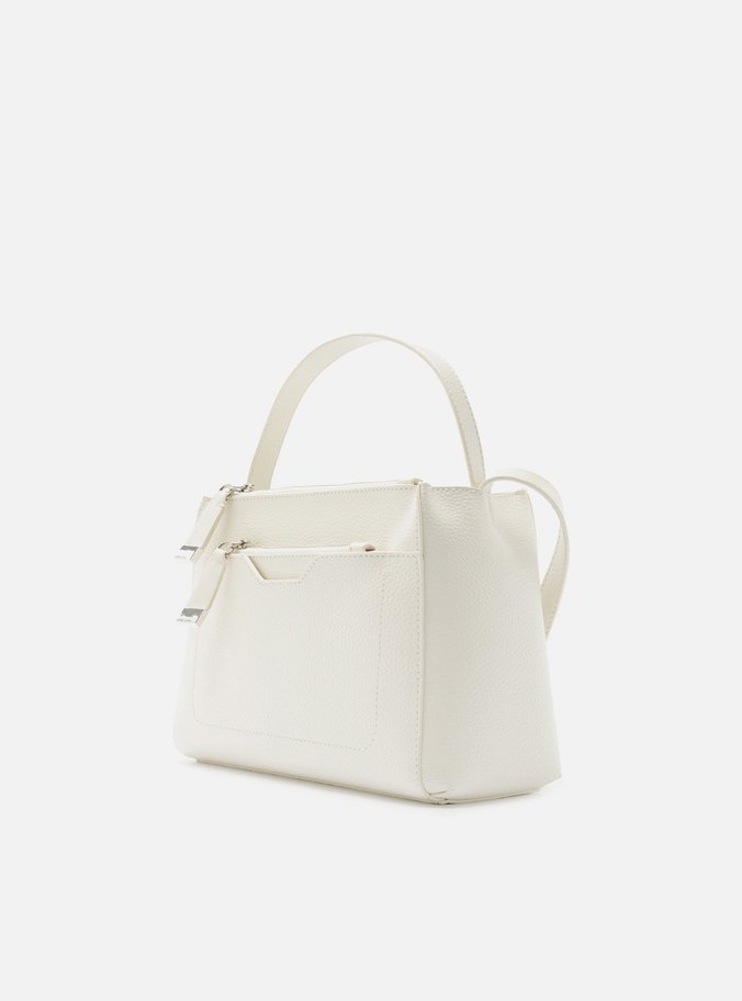 Bolsa Tote Branca Crema Emilly Média