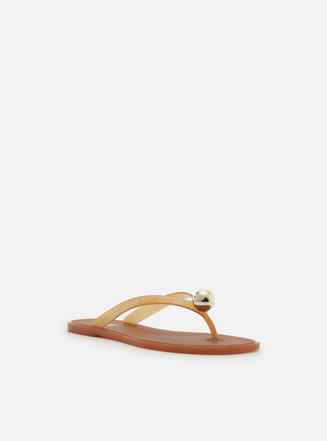 Chinelo Marrom Jelly Glow Esfera Metal — foto 2