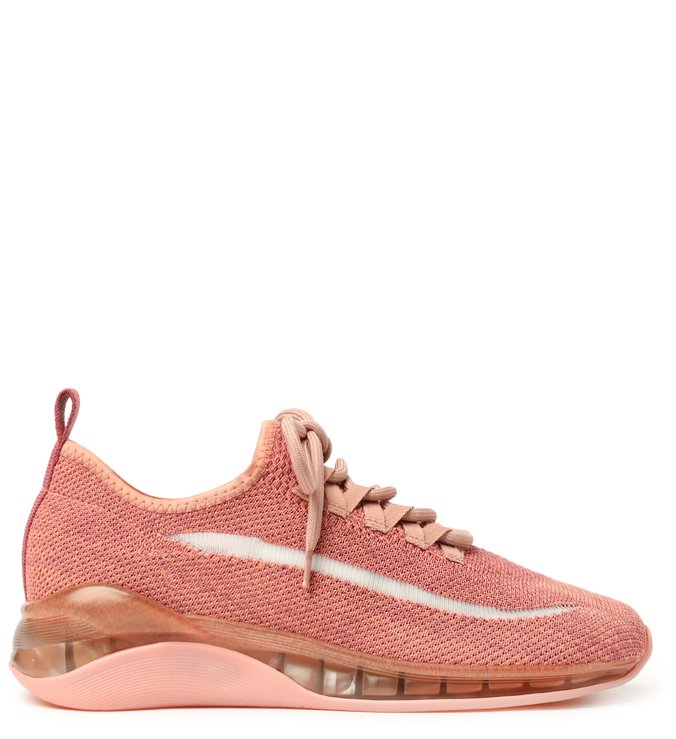 Tênis Rosa Knit Esportivo