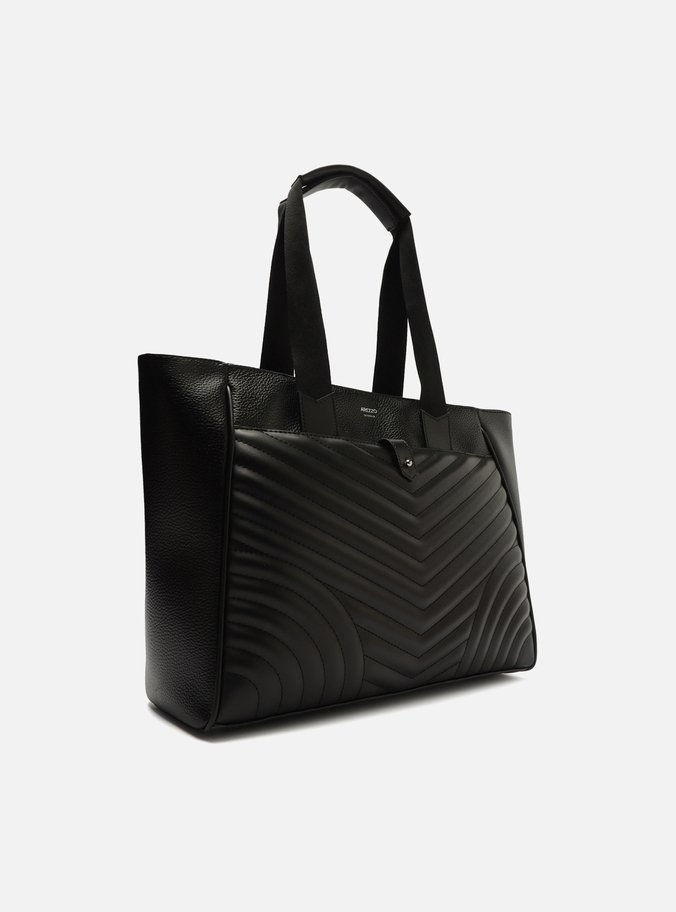 Bolsa Shopping Preta Matelassê Grande