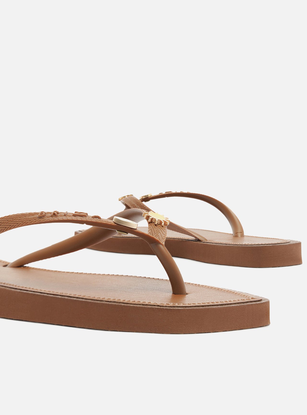Chinelo Marrom Recouro Square Bacio Di Latte — foto 4