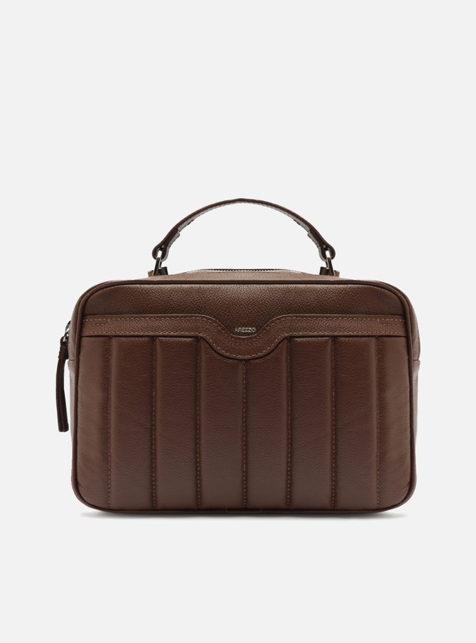 Bolsa Tiracolo Marrom Escura Couro Francine Média