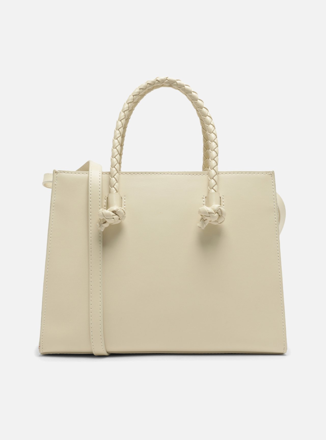 Bolsa Tote Branca Grande Alças Corda — foto 3
