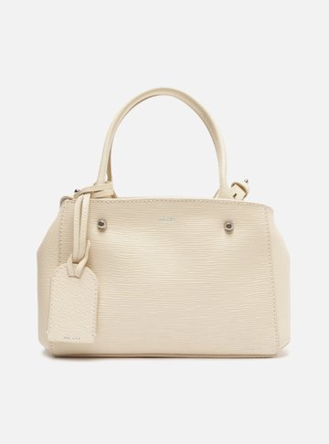 Bolsa Tiracolo Off-White Couro Bella Pequena