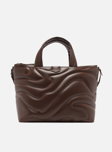 Bolsa Tote Marrom Waves Grande