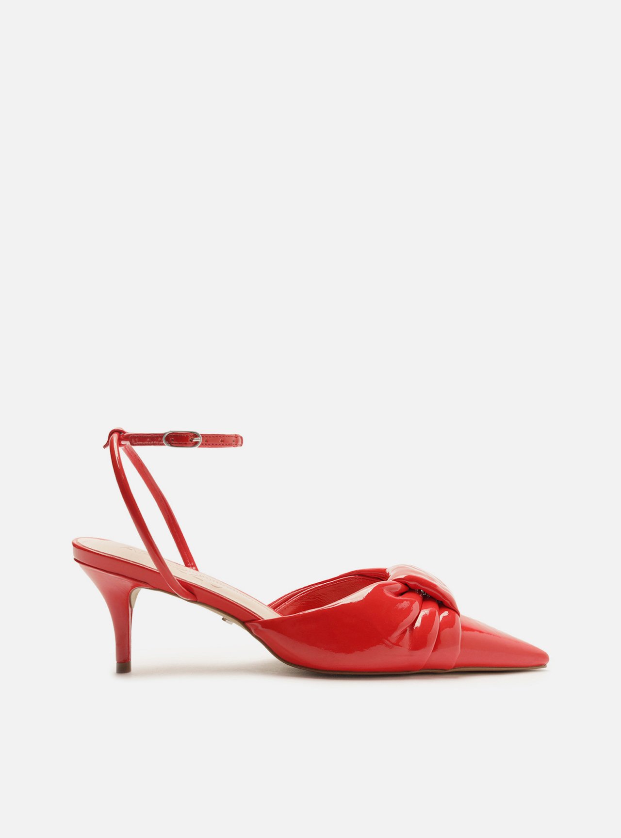 きょうこ Scarpin Vermelho Verniz Salto Kitten Puffer | Arezzo