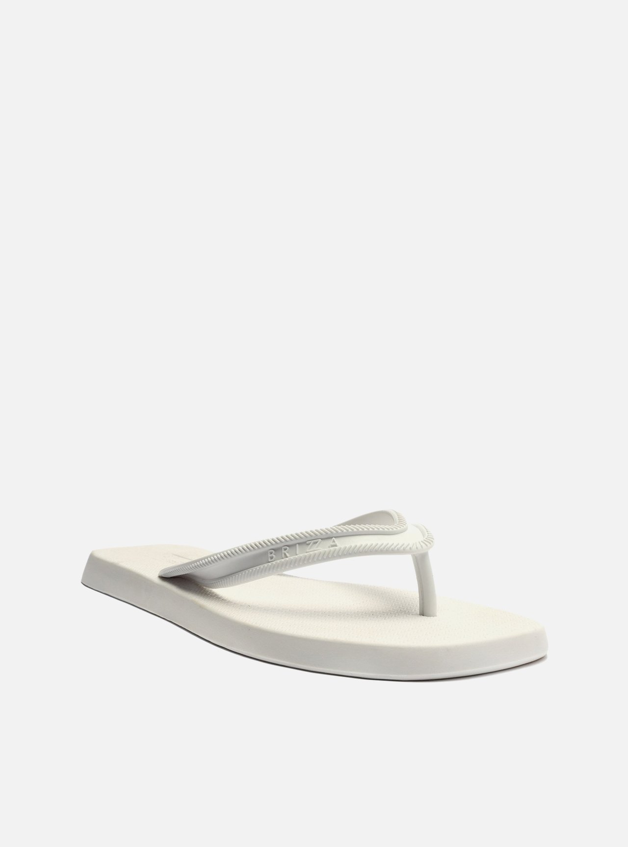 Sandália Papete Branca Flatform Tira V Brizza — foto 5