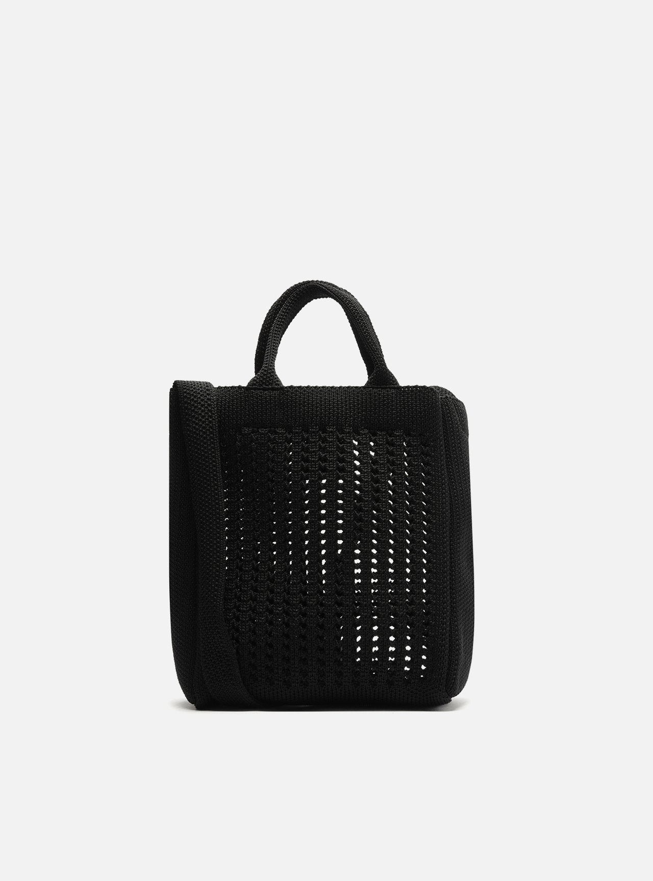 Bolsa Tote Preta Croche Monaco Pequena — foto 3