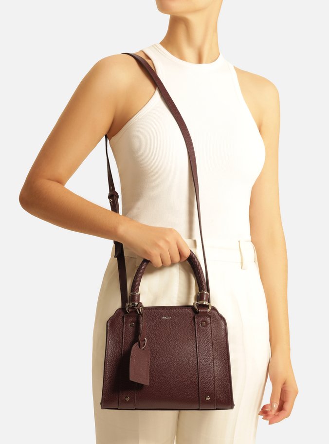 Bolsa Tote Vermelha Couro Piazza Média