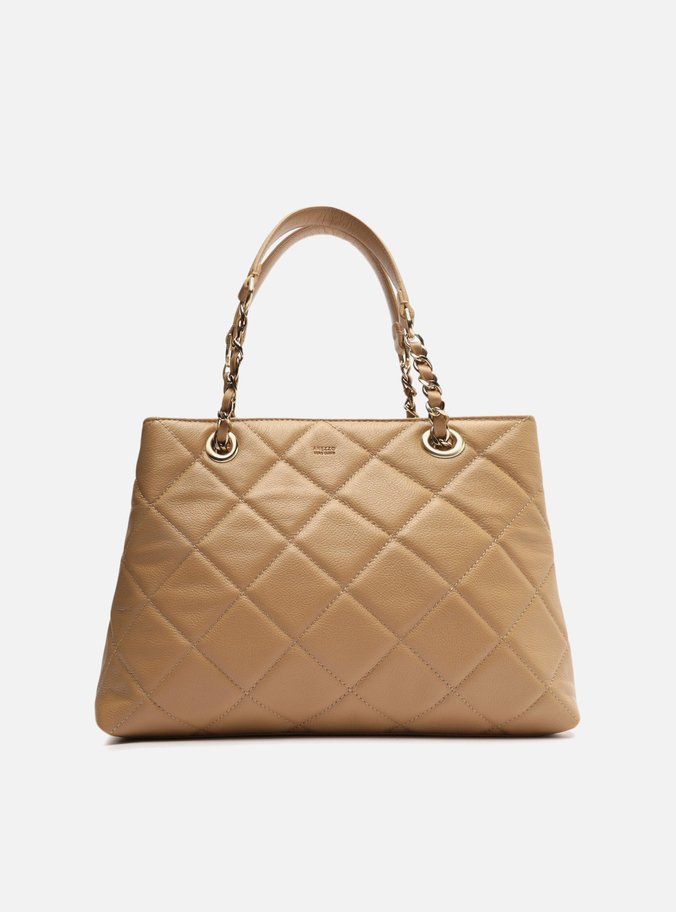 Bolsa Shopping Marrom Couro Mizz Grande