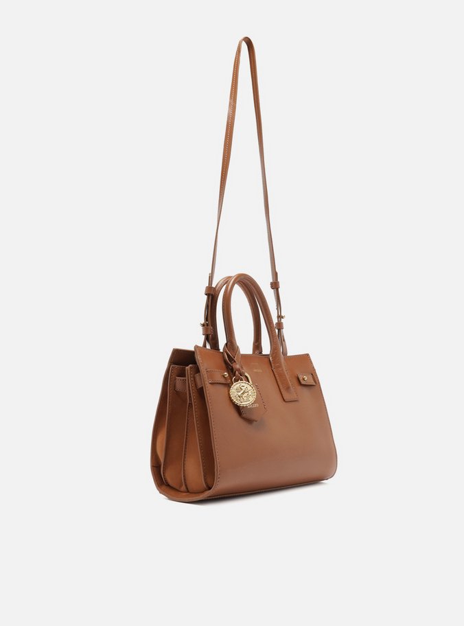 Bolsa Tote Caramelo Couro  Média