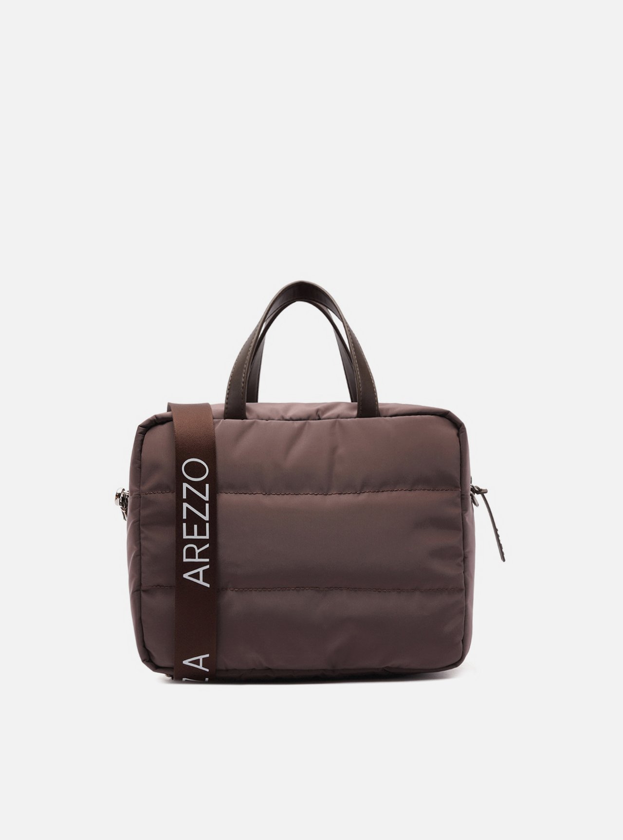 Bolsa Tiracolo Marrom Média Matelassê Brizza — foto 3