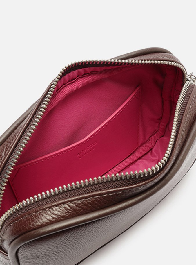 Bolsa Tiracolo Marrom Pequena Corrente Basic