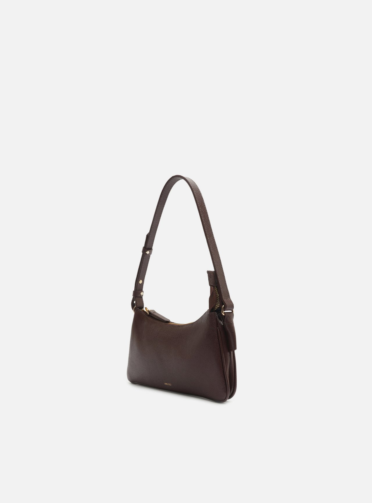 Bolsa Shoulder Marrom Couro Pequena — foto 2