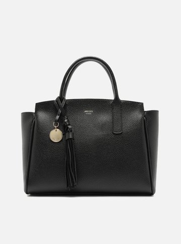 Bolsa Tote Preta Grande Charm Barbicacho