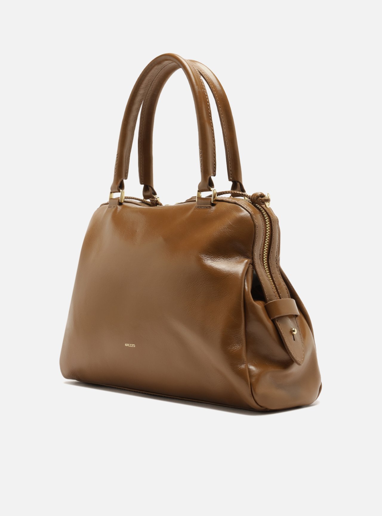 Bolsa Tote Marrom Couro Grande — foto 2