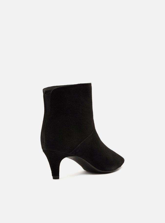 Bota Preta Camurcina Cano Curto Salto Fino